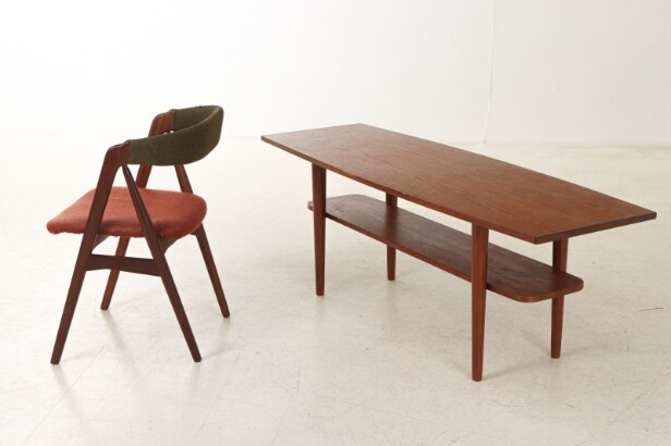 Dansk møbeldesign. Tre møbler af teak, 1950-60'erne (3)