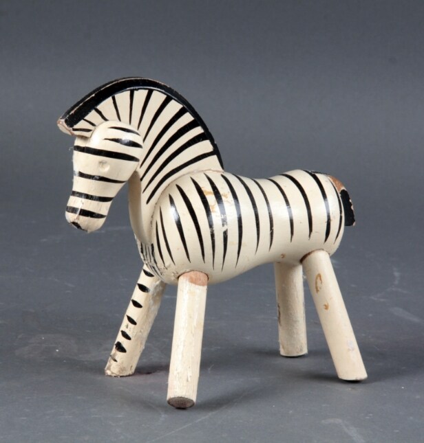 Kay Bojesen. Zebra af bemalet træ 