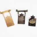 Georg Jensen: Three Royal Marks - 1 of gold and two of silver (3)