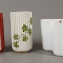 Lyngby vaser samt Alto vase, porcelæn og glas (3)