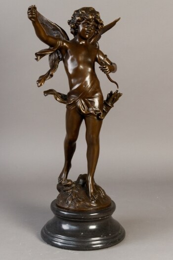 bronzeskulptur forestillende Amor