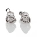 Diamonds by Frisenholm. A pair of diamond earrings of 9 kt. white gold. (2)