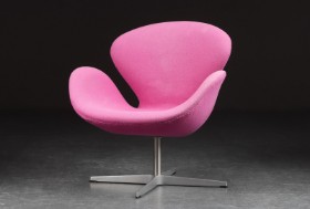 Arne Jacobsen. Lænestol, 'Svanen', model 3320