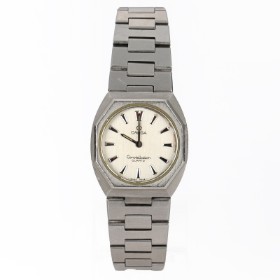 Omega 'Constellation Quartz'. Women's watch in steel with silver dial, approx. 1979