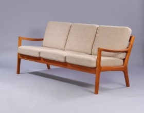 Ole Wanscher. Tre-pers. sofa, model 'Senator'.