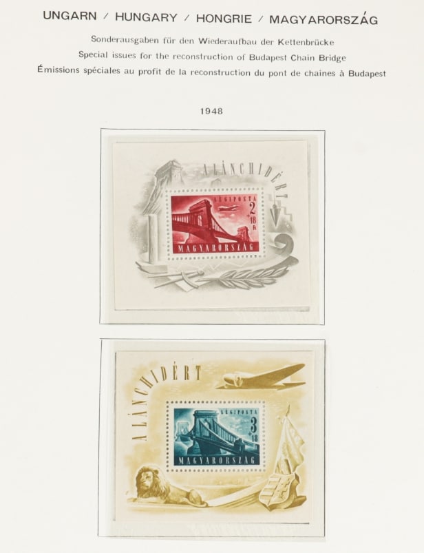 LOT 62. HUNGARY. 1871-1999. Very nice and well-stocked unused/mint collection in 6 Schaubek albums