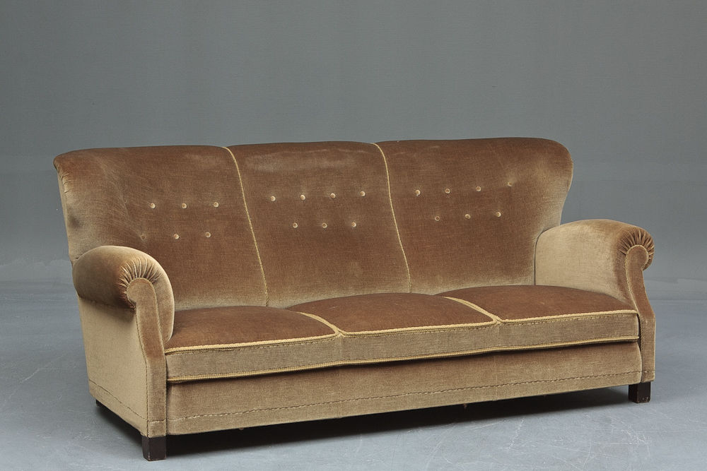 syre midt i intetsteds Paradis Fritz Hansen , sofa i serien 1518 , 1930/40'erne | Lauritz.com