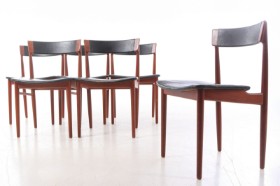 Henry Rosengren Hansen for Brande Møbelfabrik. Six teak dining chairs, model '39' (6)