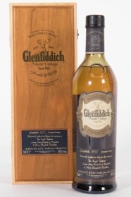 Glenfiddich Private Vintage Single Malt. Vintage 1972 OWC. 'Crown Prince Bride' edition.