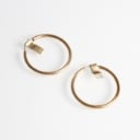 5 pairs of Siersbøl earrings made of 8 kt. gold. (5)