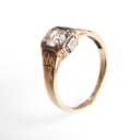 Solitaire ring of 14 kt. gold with diamond, approx. 0.40 ct.