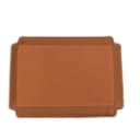 Cushion for Wegner's stool for rocking chair, model J16, cognac-coloured leather.