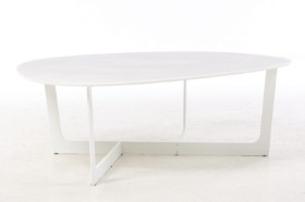 Ernst & Jensen for Erik Jørgensen. Coffee table, model EJ191 from the 'Insula' series, white