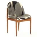 Danish furniture manufacturer 1950/60s: Oak chair with shell-shaped seat and back