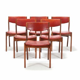 Dansk design: Seks stole af palisander, 1960'erne (6)