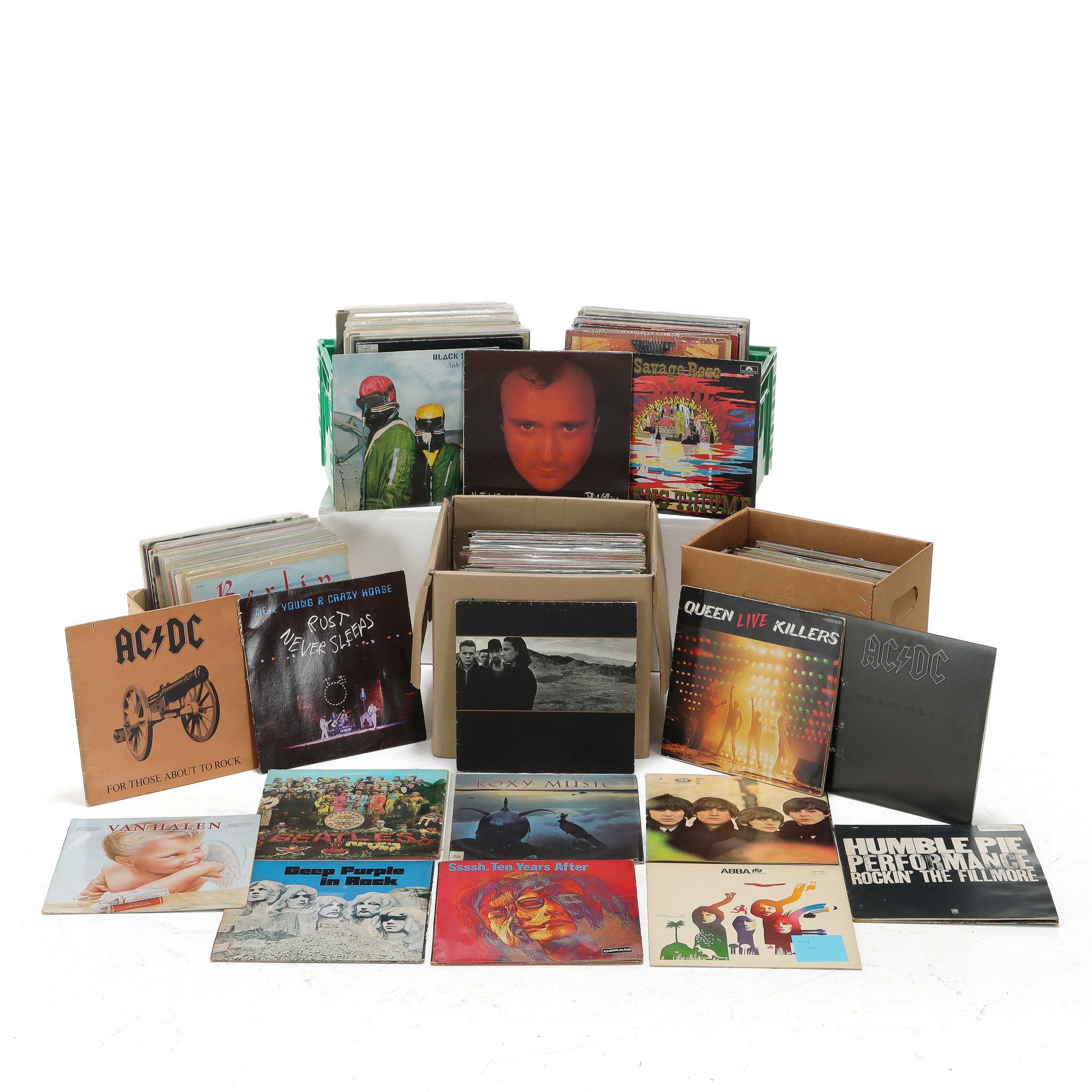 Collection LPs. Pop and rock from 1970-90 (approx. 300)