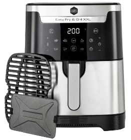 1699-OBH Nordica airfryer - Easy Fry & Grill - XXL 2 in 1 - Sølv.