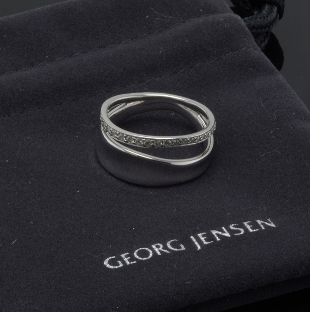 Georg Jensen, Marcia ring med brillanter, ca. 0.17 ct. 