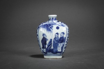 Kinesisk snusflaske af porcelæn