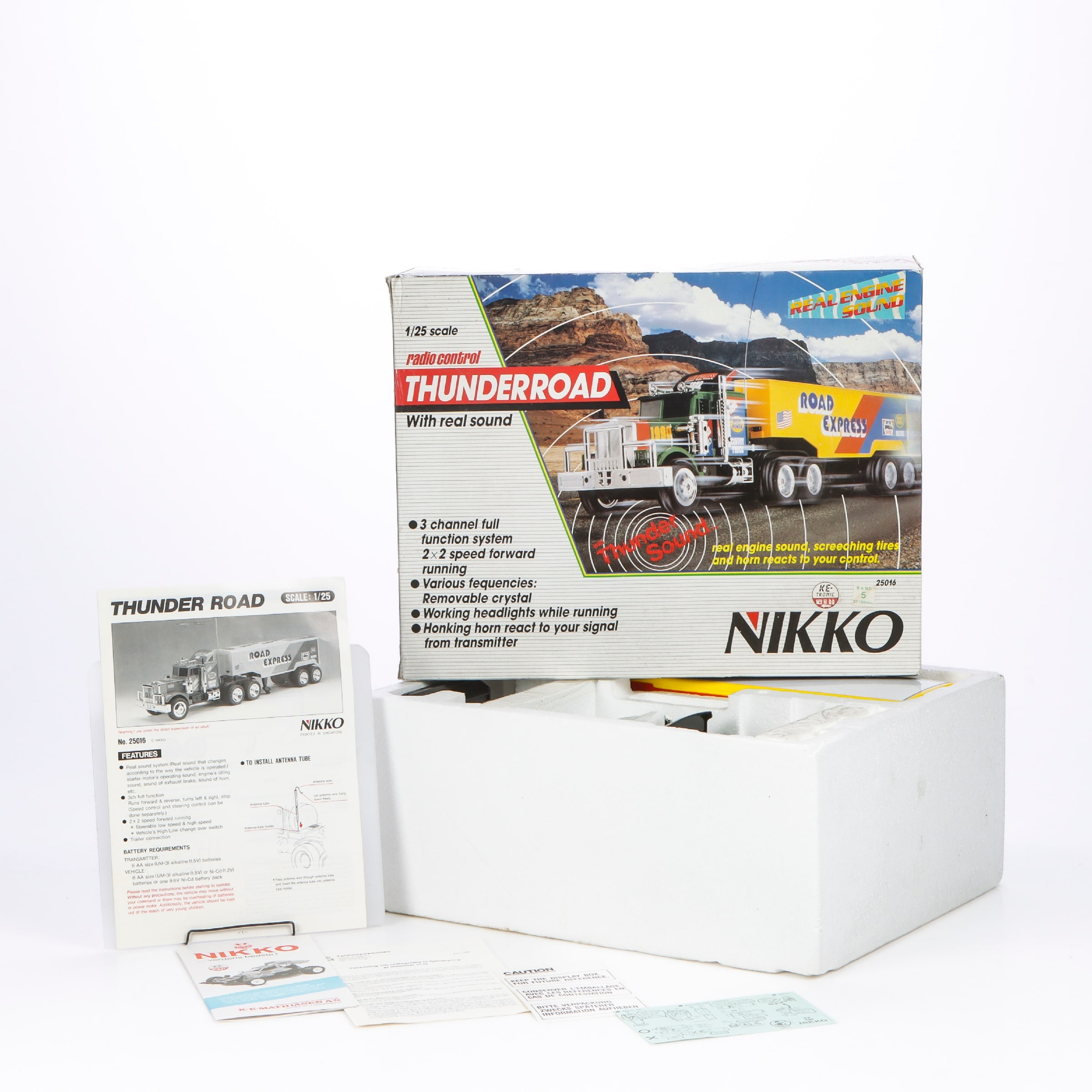 ​【希少】NIKKO 1/25 THUNDERROAD 18輪トレーラー 海外版 Nikko. Thunder road | Lauritz.com