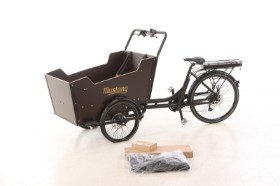 Mustang Cargo Electric el-ladcykel med 8 gear - Black