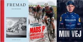 'Mads P - Væddeløber og verdensmester' af Mads Pedersen & Per Bausager, 'Min Vej' af Michael Mørkøv & Carsten Ritter og 'Fremad' af Bastian Emil Goldschmidt (3)