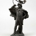 Stephan Sinding 1846 - 1922. Skulptur af gips, lurblæser