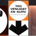 Samling FDB og Cirkelkaffe skilte og memorabilia