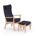 340. Farstrup. 'Otiumstol' med skammel, model 5910 (2)