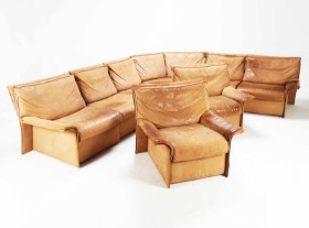 Michael Knoll for Walter Knoll Furniture: 'Wings' modulsofa bestående af 8 moduler. (8)