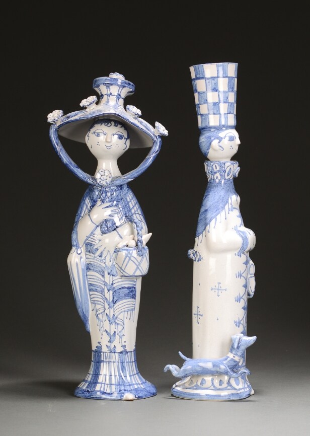 Bjørn Wiinblad. Figurer af keramik. De fire årstider. (4)