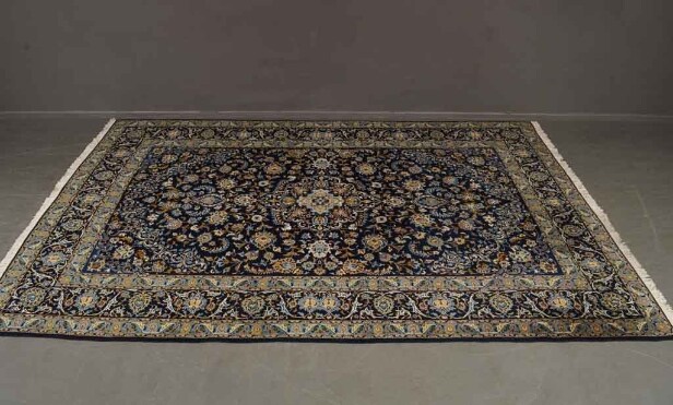 Old Keshan Orientalisk matta Iran, Mått ca 245x366 cm