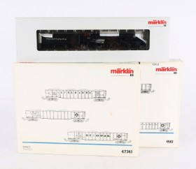 Märklin 37976+4583+47741 HO: Damplokomotiv Baureihe L-1 'Mikado' samt togvognssæt (3)