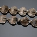 Hans Hansen. Leddelt halskæde og armbånd i sterling sølv (2)