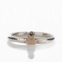 Jørgen Peter Vang. Ring af sølv med brilliant, ca 0.03 ct. Str 52,5