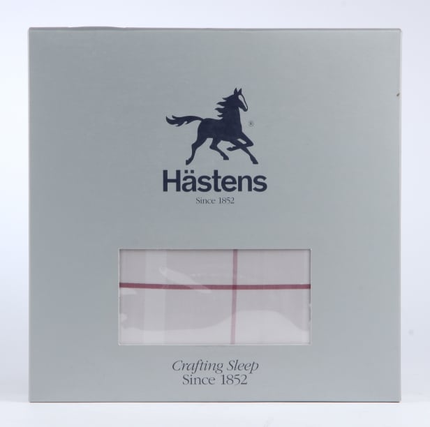 127. Hästens. Duvet cover, Modern Check Grey/White, 155x220 cm