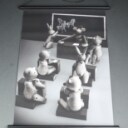 Kay Bojesen. Sort flodhest, bil samt Galleri print (3)