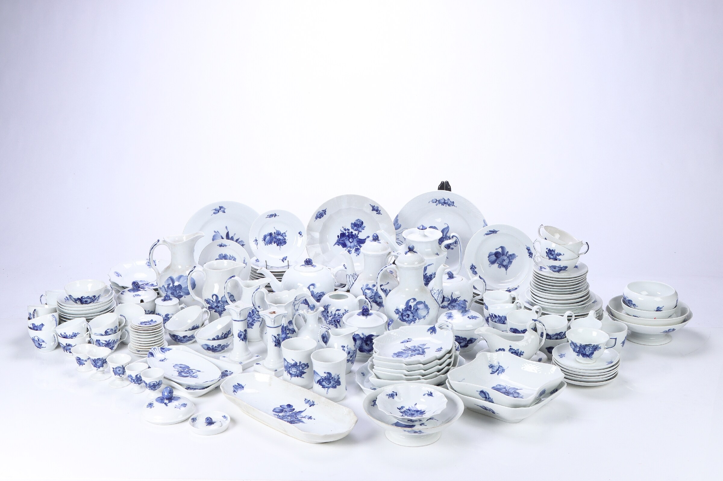 □Blue flower□Juliane Marie□額装34×28◇陶板画◇