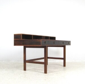 Peter Lovig Nielsen Writing Desk Flip Top Desk In Rosewood