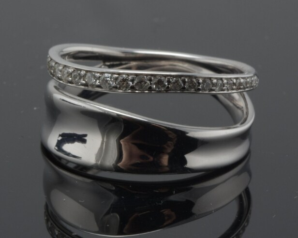 Georg Jensen, Marcia ring med brillanter, ca. 0.17 ct. 
