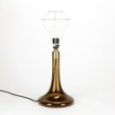 Poul Christiansen for Holmegaard / Le Klint. Brown glass table lamp, model 363