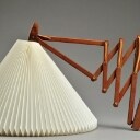 Le Klint. Saxelampe af teak
