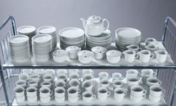 Thomas/Rosenthal Group. Weiss spise- og kaffeservice af porcelæn. (184)