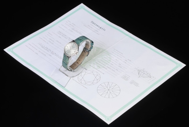 Tiffany & Co. 'Metro'. Ladies' steel wristwatch with diamonds