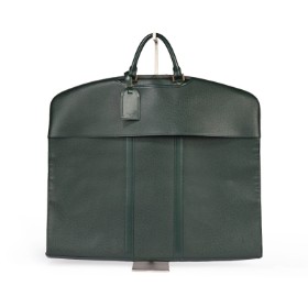 Louis Vuitton. 'Garment Cover', suit bag in green Taiga leather