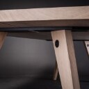 Plankebord af massiv, sæbebehandlet, dansk eg