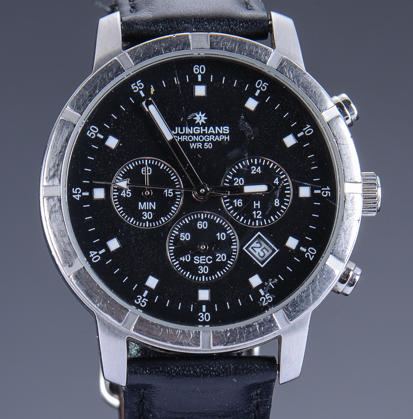 Junghans Chronograph WR 50, herrearmbåndsur