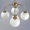 Max Bil for Temde. 'Sputnik' pendant from the 70s made of glass and brass