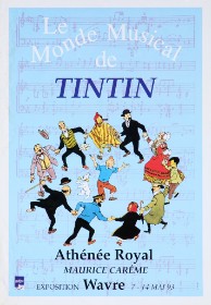 Belgisk plakat, 'Le Monde Musical de Tintin', 1993