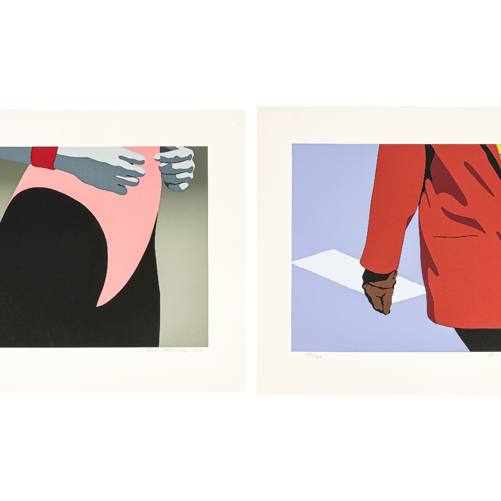 Erik Rasmussen: (1944-2021): 'Aerobics', & 'Pedestrian' Two pop-art ...